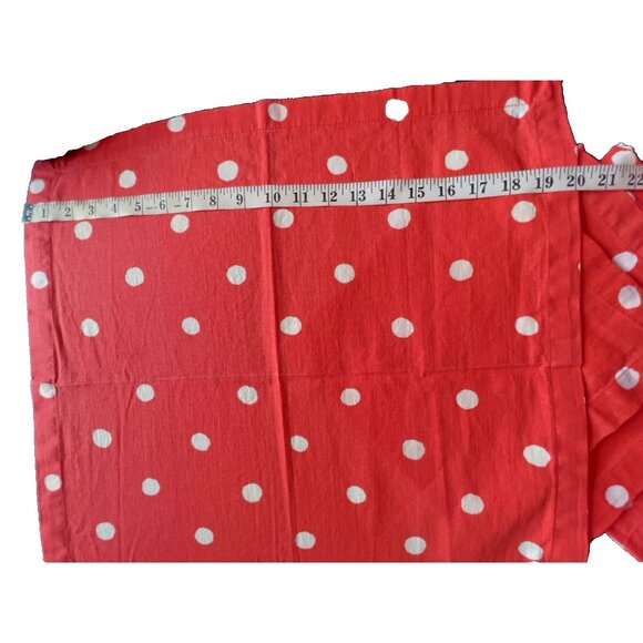 Set 4 KATE SPADE New York POLKA DOT Napkins 100% Cotton Orange White 20 x 20 - Picture 5 of 5